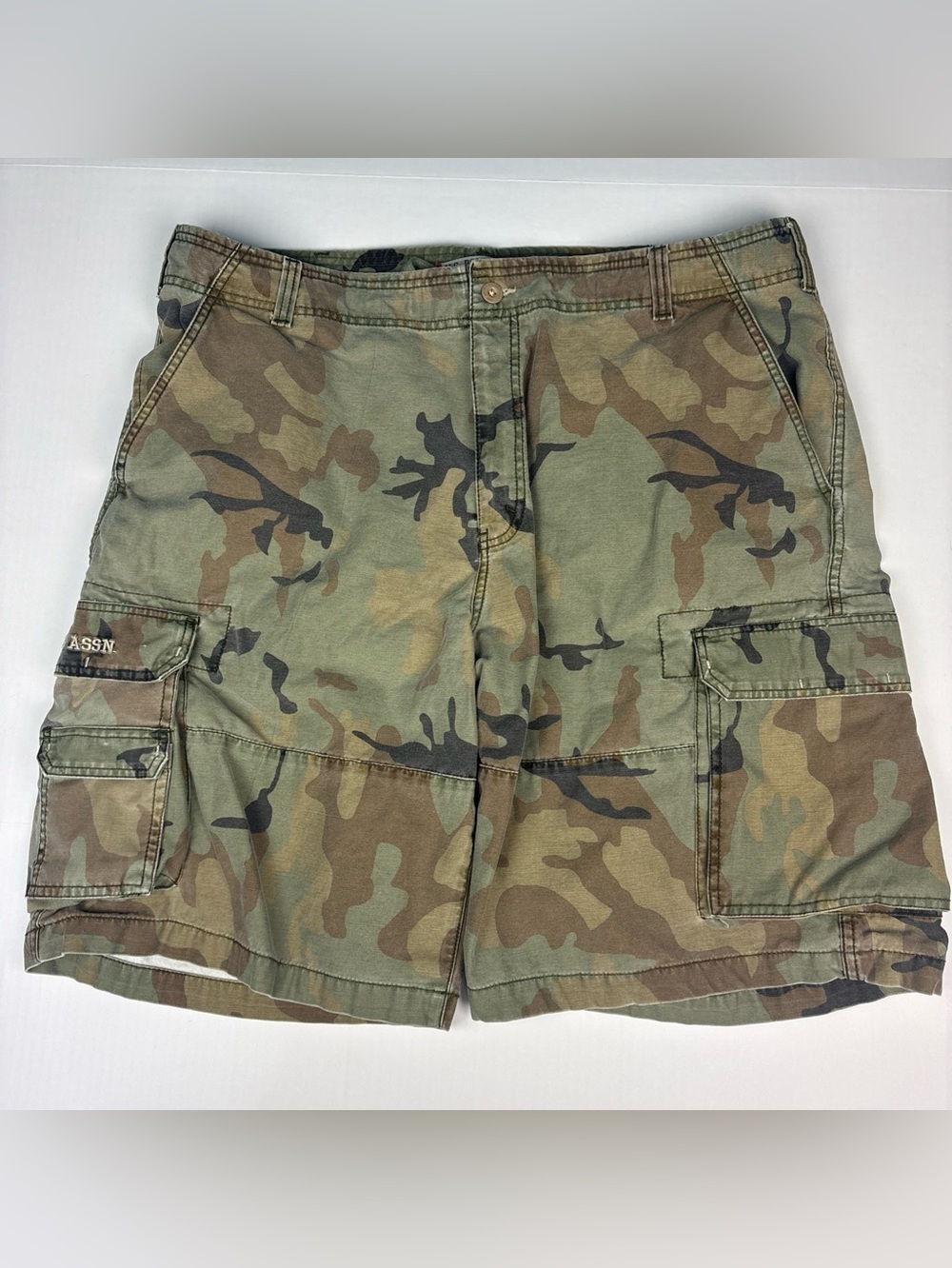 US Polo Assn Heritage Men Size 42 Shorts Cargo Camouflage Cotton Knee Length